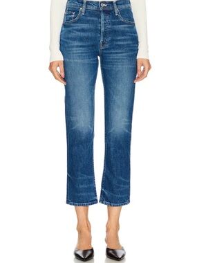 Mother The Tomcat Ankle Dirty Mary High Rise Straight Leg Jeans Size 25